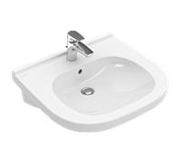 Villeroy & Boch Vasque ViCare 411961T2 blanc AntiBac c-plus 60 x 55 cm sans trop-plein