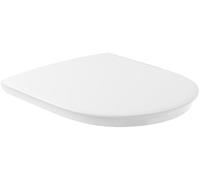 Villeroy & Boch ViCare abattant WC adapté pers. mob. réduite AntiBac - Couv. toilettes Blanc brillant antibactérien Duroplast - Charnières acier inox. - Couv. WC résist. forme D - Pièce rech. orig.