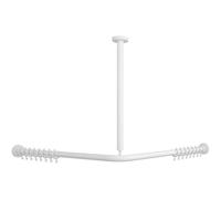 Villeroy & Boch Vicare barre coulissante pour rideau de douche dans un angle 90x90cm - blanc 92170568