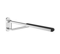 Villeroy et Boch Vicare design poignée pliante 92171761 75 cm, Inox chromé, avec support et mécanisme de suspension