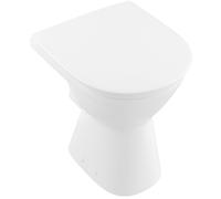 Villeroy & Boch ViCare Cuvette à poser à évacuation plate - sans rebord de rinçage - au sol - blanc Alpin brillant (blanc) 4684R001