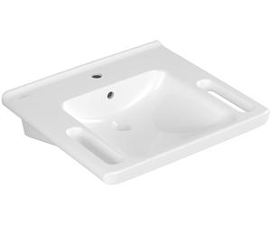 Villeroy & Boch ViCare lavabo 60x55 cm rectangulaire classique pour les handicapés blanc 4A686001
