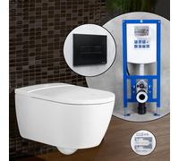 Villeroy & Boch ViClean-I 100 Pack complet WC japonais et bâti-support neeos,, V0E100R1+16601BM#SET,