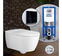 Villeroy & Boch ViClean-I 100 Pack complet WC japonais et bâti-support neeos,, V0E100R1+16746BM#SET,
