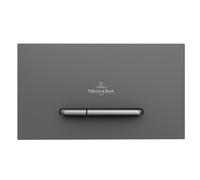 Villeroy & Boch Viconnect Bouton de commande wc E300 DF 25.3x14.5cm matière synthétique Antracite/Chrome mat 922169d8