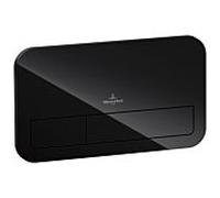 Villeroy & Boch ViConnect L200 921843RB plaque de commande, noir brillant, verre de sécurité