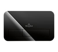 Villeroy & Boch ViConnect M200 922400RB plaque de commande, noir brillant, verre de sécurité