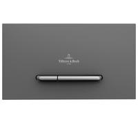 Villeroy & Boch ViConnect, plaque dactionnement WC 300S, 2-flush, 922169D8, Couleur: Anthracite mat