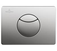 Villeroy & Boch ViConnect plaque de déclenchement pour WC, chasse d'eau à 2 quantités, 205x145x22mm, 922485LC, Couleur: acier inoxydable