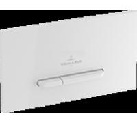 Villeroy & Boch ViConnect plaque de déclenchement pour WC, chasse d'eau à 2 quantités, 253x127x80mm, 92218061, Couleur: Chromé