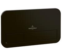 Villeroy & Boch ViConnect plaque de déclenchement pour WC, chasse d'eau à 2 quantités, 253x145x10mm, 922490AN, Couleur: Noir Mat