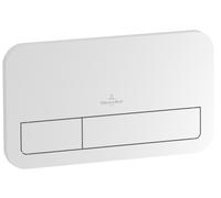 Villeroy & Boch ViConnect plaque de déclenchement pour WC, chasse d'eau à 2 quantités, 253x145x10mm, 92249069, Couleur: Chrome noble mat