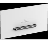 Villeroy & Boch ViConnect plaque de déclenchement pour WC, chasse d'eau à 2 quantités, 260x150x66mm, blanc, 92216168