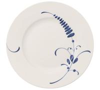 Villeroy & Boch Vieux Luxembourg Brindille Assiette Petit-Déjeuner, 22 cm, Porcelaine Premium, Blanc/Bleu