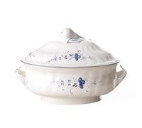 Villeroy & Boch 1023412360 Plat de service Porcelaine Bleu, Blanc Rond Bol de service