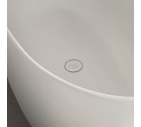 Villeroy & Boch ViFlow Garniture de vidage avec système de trop-plein pour baignoire standard, U90953001,