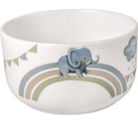 Villeroy & Boch - Boho kids Walk like an elephant Bol pour enfants, Bol en porcelaine de style bohème, Ø 12,5 cm, Lavable au lave-vaisselle, Compatible micro-ondes, Multicolore