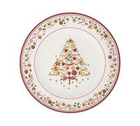 Villeroy & Boch - Winter Bakery Delight assiette de présentation, assiette de service décorative en porcelaine de premium, rouge/multicolore, 32 cm