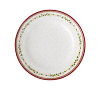 Villeroy & Boch Winter Bakery Delight Assiette plate "Étoile filante", 27 cm, Porcelaine Premium, Blanc/Rouge/Beige