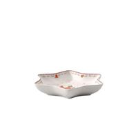 Villeroy & Boch - Winter Bakery Delight Coupe étoile Moyenne, Village en Pain d'épices, Bol pour Gâteaux, Porcelaine Premium, Rouge, Multicolore, 24,5 cm