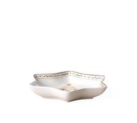 Villeroy & Boch Winter Bakery Delight Coupelle de taille moyenne en forme d'étoile "Sapin de Noël", Porcelaine Premium, Blanc/Rouge/Beige