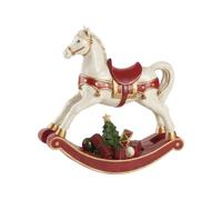 Villeroy & Boch – Décoration Cheval à bascule Winter Collage XL, polyrésine multicolore