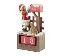 Villeroy & Boch - Winter Collage Accessoires Fillette au Calendrier, Multicolore, 12,5 x 8 x 22,5 cm