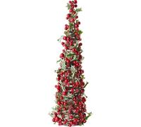Villeroy & Boch - Winter Collage Accessoires Sapin orné de Baies Rouges M, Rouge, 46 cm