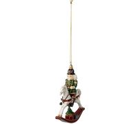 Villeroy & Boch - Winter Collage Accessoires Suspension Casse-Noisette avec Cheval, Ornement décoratif à Suspendre, polyrésine, Multicolore, 8,2 x 2,5 x 11,5 cm