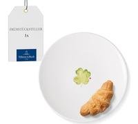 Villeroy & Boch - With Love assiette à dessert/pour le petit-déjeuner Good Luck, porcelaine Premium, assiette à gâteau, assiette à salade, résistant au lave-vaisselle et au four à micro-ondes