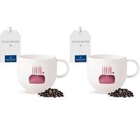 Villeroy & Boch - With Love mug à anse Happy Birthday, porcelaine Premium, cadeau, tasse à café, mug, tasse pour le café et le thé, 290 ml, résistant au lave-vaisselle et au four à micro-ondes