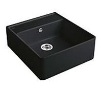 Villeroy und Boch 1 bac 632061S5 vidage, fonctionnement manuel, kit de montage, ébène