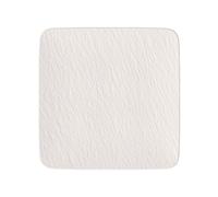 Villeroy et Boch 10-4240-2680 Manufacture Rock Service carré/Gourmet, Luxueux Plat Universel en Porcelaine Premium, résistant au Lave-Vaisselle, Blanc, 32 X 32 X 1,5 cm