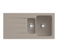 Villeroy und Boch Architectura évier 336501AM avec garniture de vidage et commande manuelle, amande