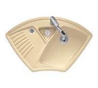 Villeroy und Boch Arena évier d'angle d'angle 672900i4 Spülbecken , graphite CeramicPlus