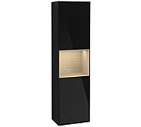 Villeroy und Boch armoire Finion Villeroy und Boch G460PCPH 41.8x151.6cm, gauche, Emotion, Regal Oak Venerr, Glossy Black Lacquer