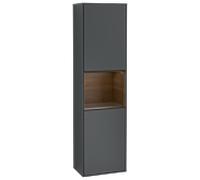 Villeroy und Boch armoire Finion G470GNHG 41.8x151.6cm, droite, émotion, étagère Walnut Veneer , minuit Blue Matt Lacquer