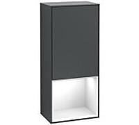 Villeroy und Boch Armoire latérale Finion G550GFHG 41,8 cm, droite, émotion, étagère en dessous Glossy White , minuit Blue Matt Lacquer