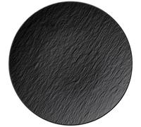 VILLEROY ET BOCH Assiette coupe universelle 25 cm Noire - Manufacture Rock