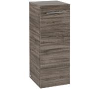 Villeroy et Boch Avento armoire d'appoint A89501RK Stone Oak, 35x89x37,3cm, charnières à droite, 1 porte