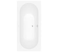 Villeroy et Boch Baignoire rectangulaire UBQ199OBE2V-RW 190 x 90 cm, drain central, blanc de pierre