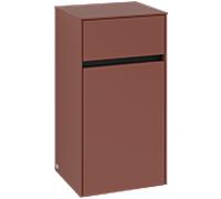 Villeroy et Boch Collaro armoire d'appoint C03200AH 40,4x74,8x34,9cm, butée à gauche, bordeaux