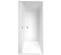 Villeroy und Boch Collaro baignoire rectangulaire UBA199COR2DV-01 190x90cm, version encastrée chrome, blanc baignoire blanc alpine