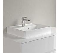 Villeroy et Boch Collaro lavabo 43345GRW avec trop-plein, sous-sol, 50x40cm, blanc pierre C-plus