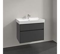 Villeroy et Boch Collaro meuble sous-vasque C01000VR 75,4x54,6x44,4cm, évier central, graphite