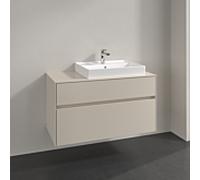 Villeroy und Boch Collaro meuble sous-vasque C01800VN 100x54,8x50cm, meuble sous-vasque à droite, gris cachemire
