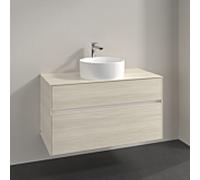 Villeroy und Boch Collaro meuble sous-vasque C03800AA 100x54,8x50cm, vasque au milieu, chêne blanc