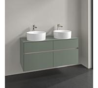 Villeroy und Boch Collaro meuble sous-vasque C04400AF 120x54,8x50cm, pour 2 Waschtische , vert tendre