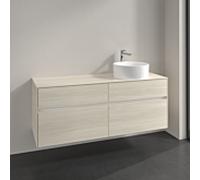 Villeroy und Boch Collaro meuble sous-vasque C04700AA 140x54,8x50cm, meuble sous-vasque à droite, chêne blanc