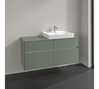 Villeroy und Boch Collaro meuble sous-vasque C08300AF 120x54,8x50cm, meuble sous-vasque à droite, vert tendre